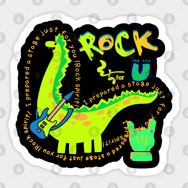 rock spirit, dinosaur Sticker by zzzozzo